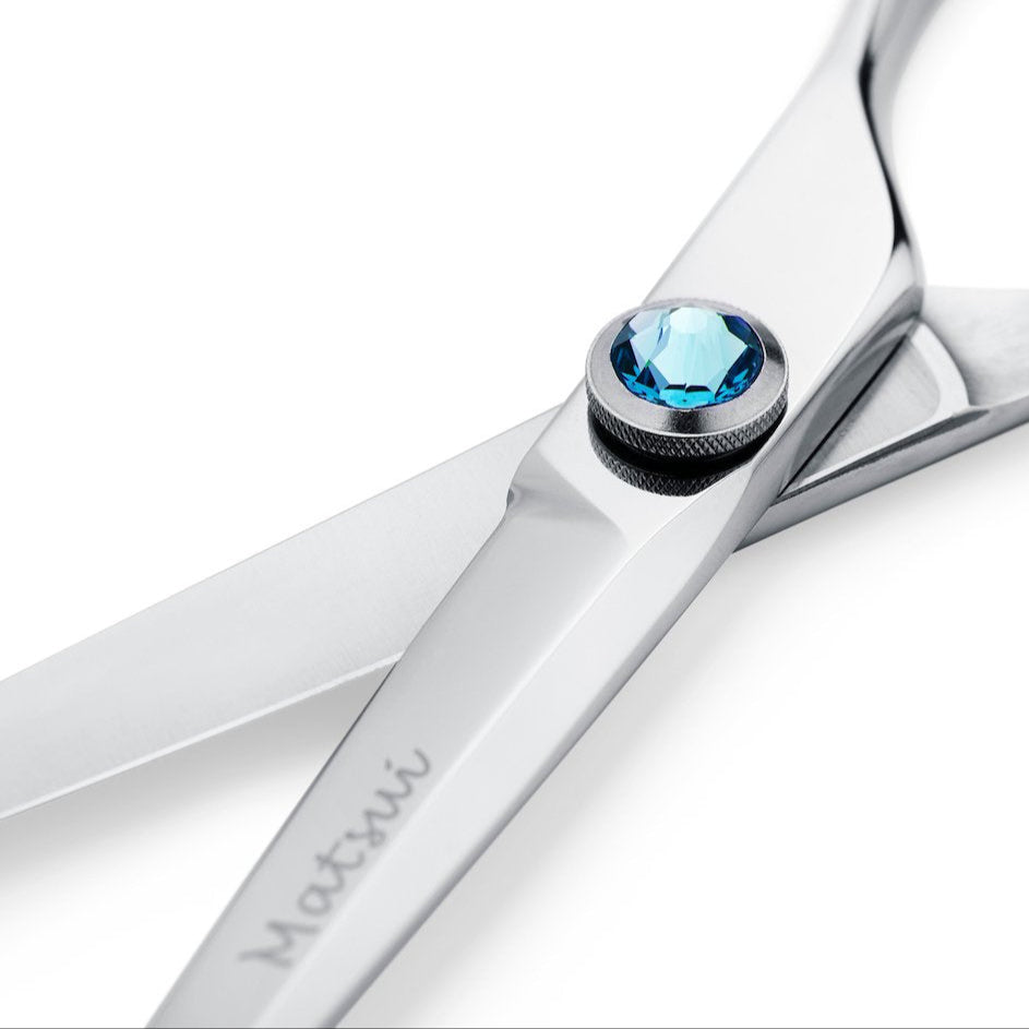 Ensemble de Ciseaux de Coupe et Sculpteur Matsui Elegance Swarovski Bleu - Edition Limitée 2019 (1612282232906)