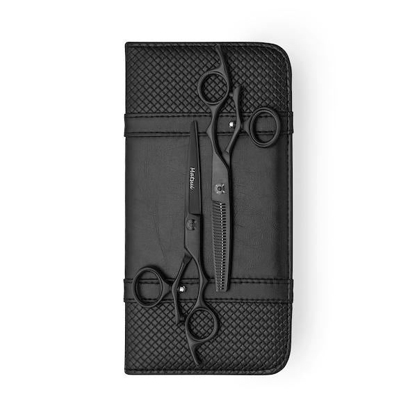 Ensemble de Ciseaux de Coupe et Sculpteur Rotatif Matsui Noir Mat (1612288819274)