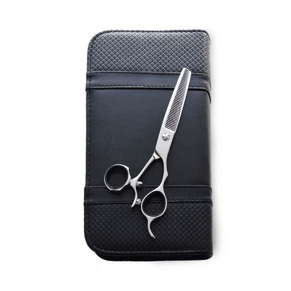 Ciseaux Anneau Rotatif Sculpteurs 40 Dents Offset - Matsui Ergo - Silver