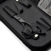 Lot de Ciseaux de Coiffure Matsui Noirs Mats (3584773029962)