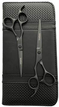 Ensemble de Ciseaux Matsui de Gaucher Noirs Mats (1612284854346)